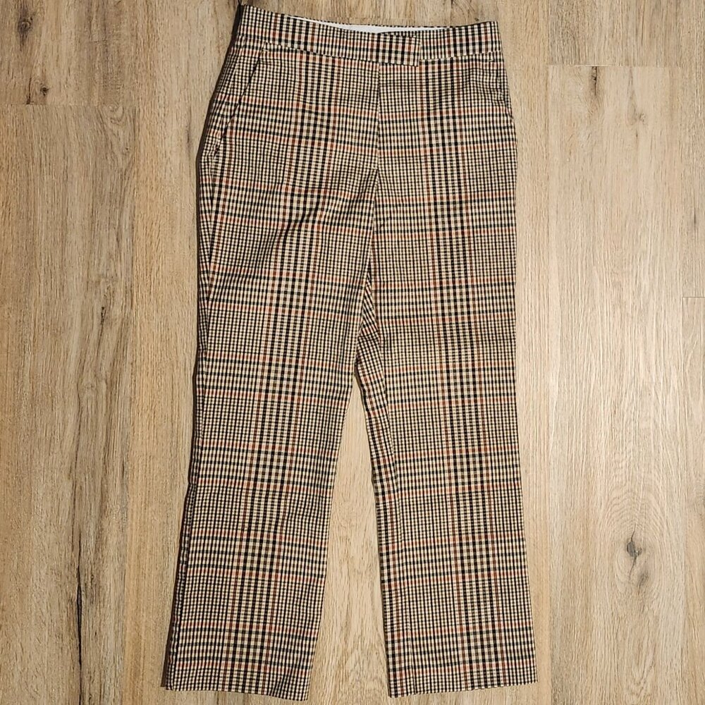 MNG Basics Women's Plaid Trouser Size 2